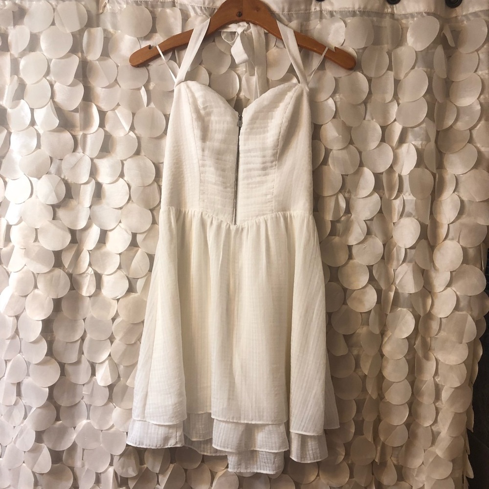 White halter Guess dress
